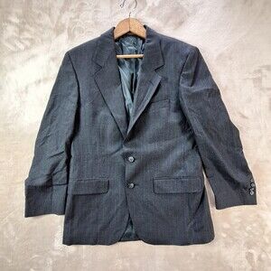 Hardwick Blazer Mens 36S Gray Pinstripe 2-Button Single Vent Made USA Sport Coat